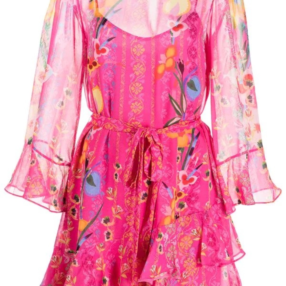 Saloni Marissa Ruffle mini Dress